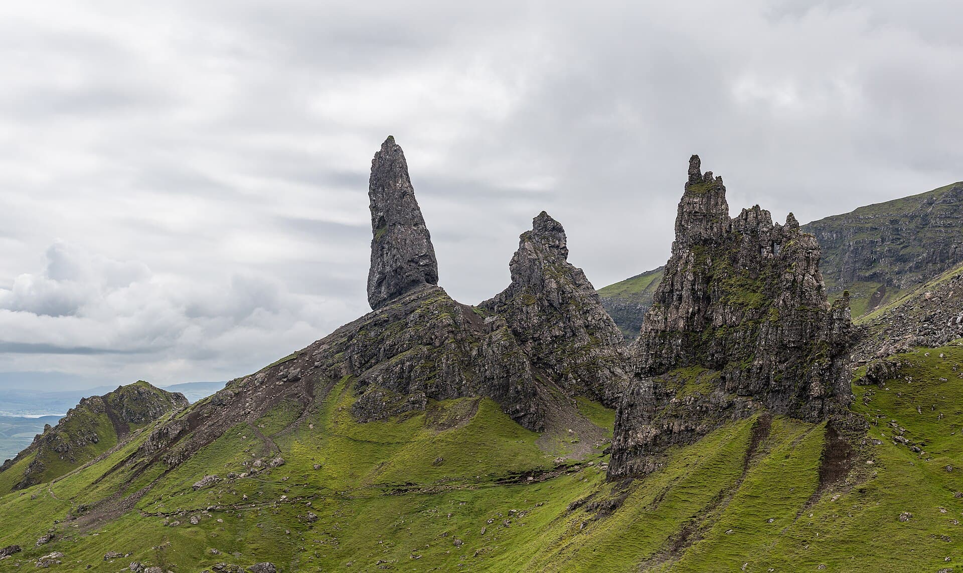 The Old Man of Storr pinnacle on the Trotternish Ridge, Isle of Skye