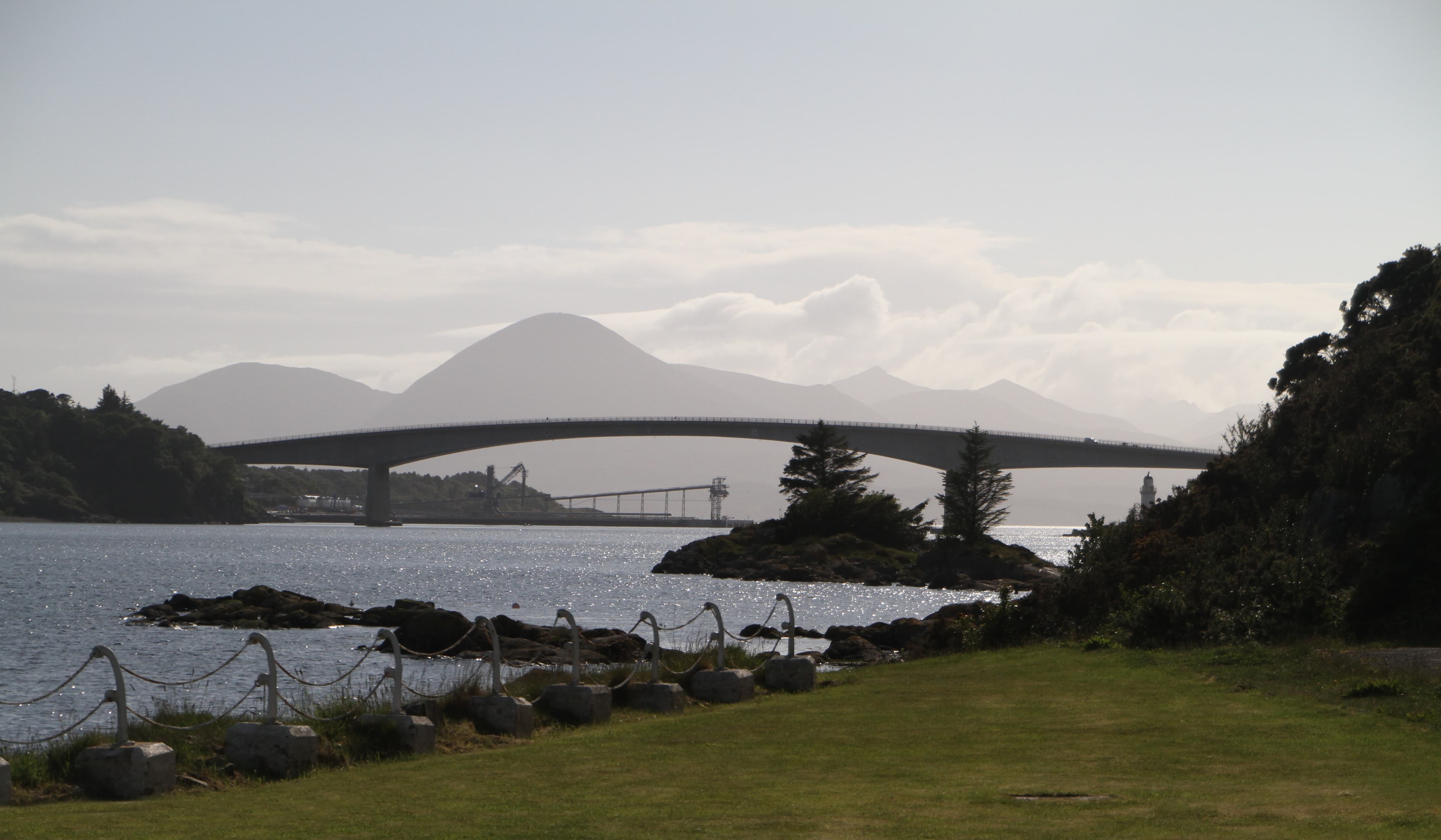 The Skye Bridge linking Kyle of Lochalsh on the mainland with Kyleakin on the Isle of Skye